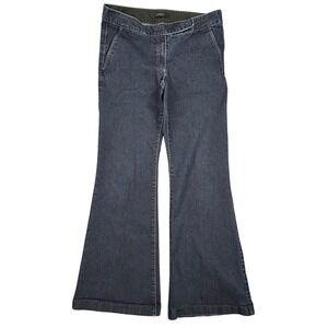 Express Flare Jeans Women Size 6 Stretch Dark Wash Wide Leg Y2K 90s Retro BOHO